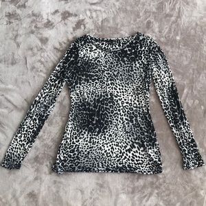 EXPRESS Women’s Leopard Top